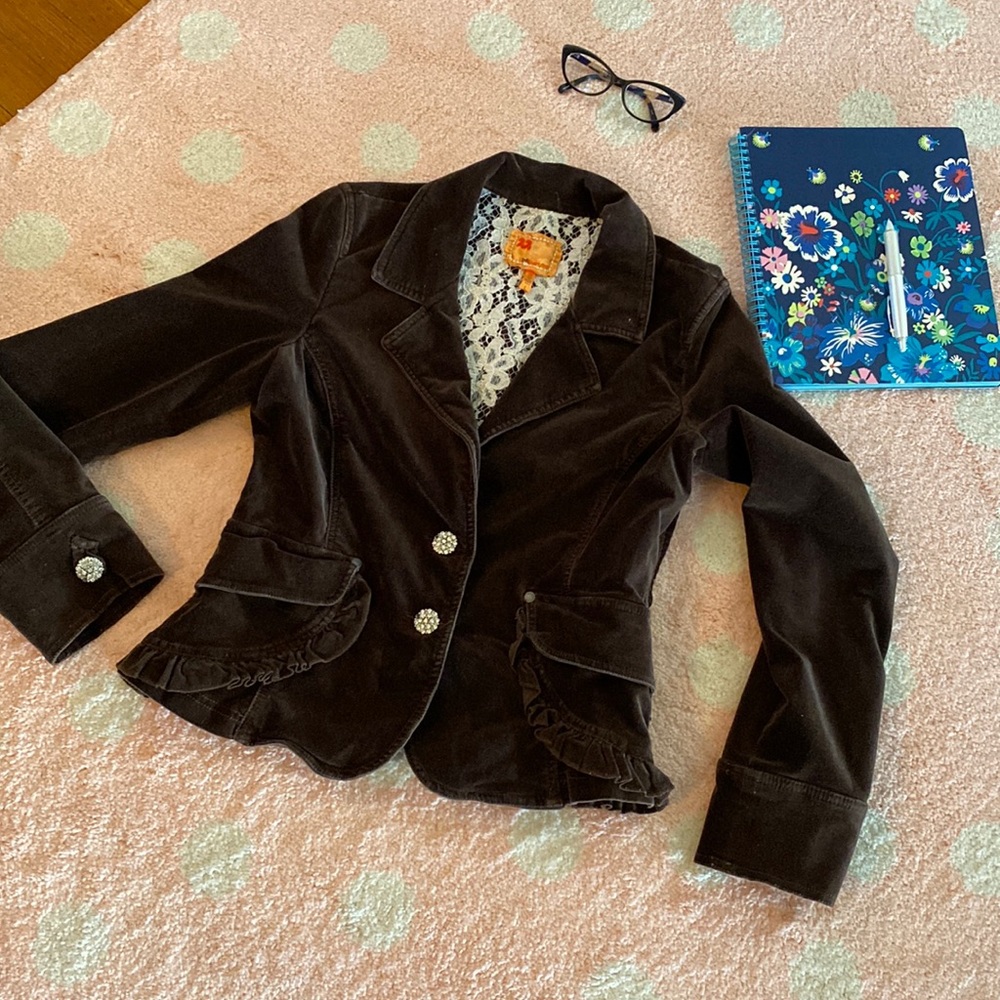 Twenty Two Velvet Brown Blazer